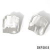 Wholesale Irregular Square Geometric 316 Stainless Steel Electroplated Women's Earrings Light Luxury Gentle Elegant Temperament Highend Versatile Fresh