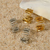 Wholesale Irregular Wave Curve Metallic Earrings For Girls Stainless Steel Electroplated