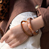 Wholesale Irregular Widebrimmed Acrylic Bracelet Retro Fashion High Sense Handmade Design For Women