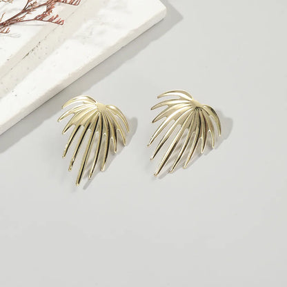 Wholesale Jewelry 1 Pair Artistic Leaves Alloy Ear Studs