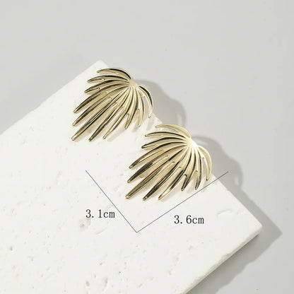 Wholesale Jewelry 1 Pair Artistic Leaves Alloy Ear Studs