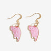 1 Pair Cartoon Style Cat Plating Alloy Drop Earrings