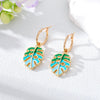 Wholesale Jewelry 1 Pair Casual Leaf Alloy Drop Earrings