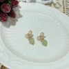 Wholesale Jewelry 1 Pair Chinoiserie Round Bow Knot Alloy Rhinestones Pearl Drop Earrings Ear Clips