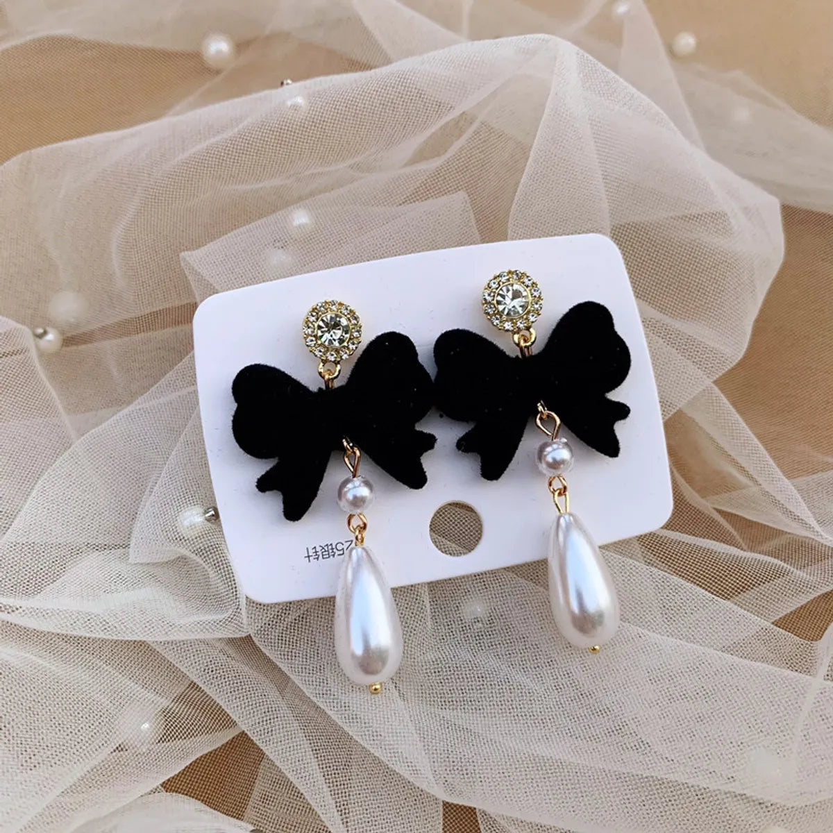 Wholesale Jewelry 1 Pair Retro Bow Knot Alloy Drop Earrings