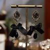 Wholesale Jewelry 1 Pair Retro Bow Knot Alloy Drop Earrings