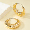 Wholesale Jewelry 1 Pair Retro Circle Alloy Hoop Earrings
