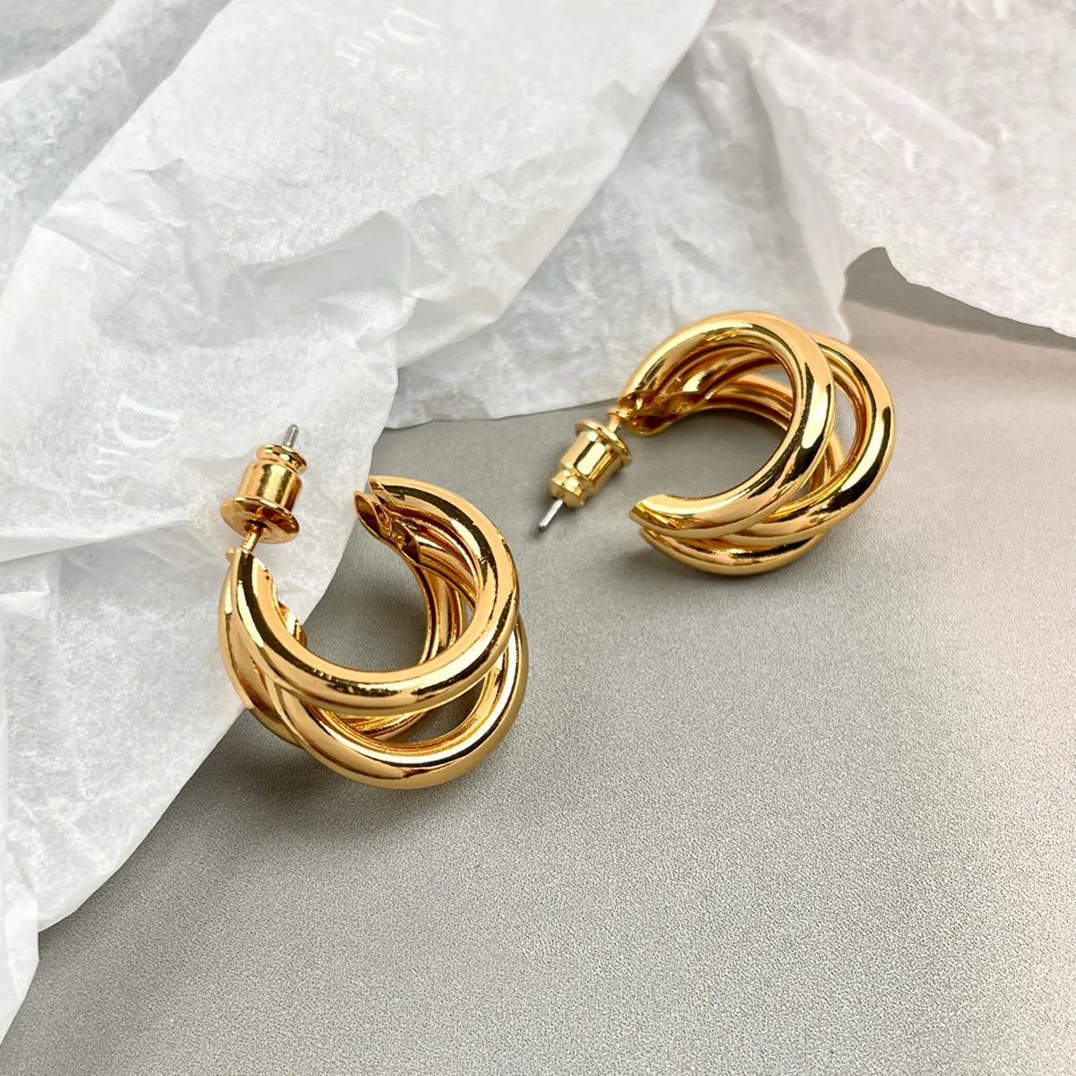 Wholesale Jewelry 1 Pair Simple Style Round Alloy Drop Earrings