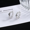 Wholesale Jewelry 1 Piece Simple Style Solid Color Alloy Silver Plated Earrings