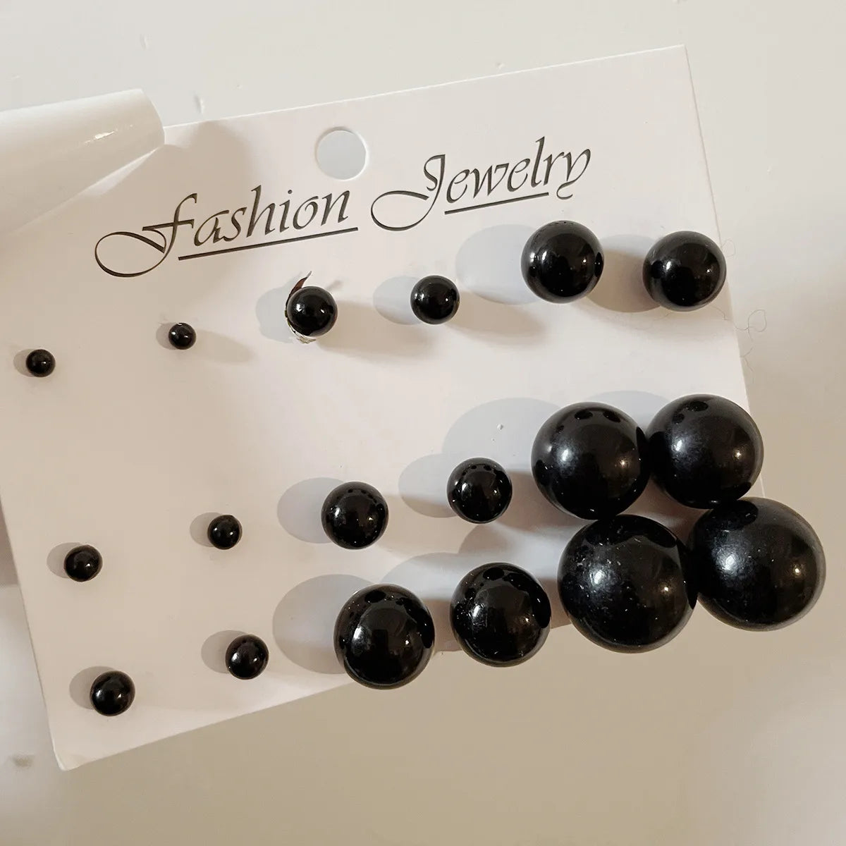 Wholesale Jewelry 1 Set Simple Style Solid Color Imitation Pearl Ear Studs