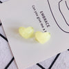 Wholesale Jewelry Accessories Acrylic Resin Candy Color Sparkling Stars Peach Heart Jewelry Material