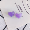 Wholesale Jewelry Accessories Acrylic Resin Candy Color Sparkling Stars Peach Heart Jewelry Material