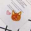 Wholesale Jewelry Accessories Acrylic Resin Kitten Pendant With Carving And Inlay