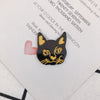 Wholesale Jewelry Accessories Acrylic Resin Kitten Pendant With Carving And Inlay