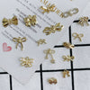 Wholesale Jewelry Accessories Alloy Bow Pendant Electroplated For Earrings Necklaces And Bracelets