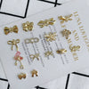 Wholesale Jewelry Accessories Alloy Bow Pendant Electroplated For Earrings Necklaces And Bracelets