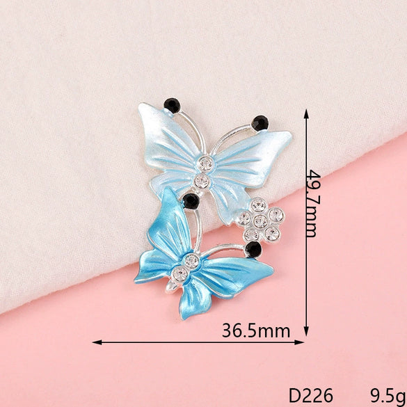 Wholesale Jewelry Accessories Alloy Butterfly Dripping Glue Design
