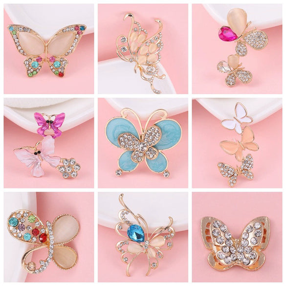 Wholesale Jewelry Accessories Alloy Butterfly Dripping Glue Design