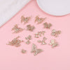 Wholesale Jewelry Accessories Alloy Butterfly Dripping Glue Design
