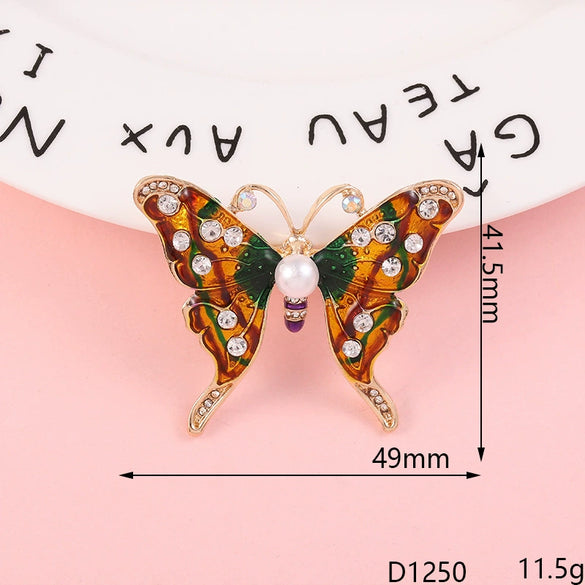 Wholesale Jewelry Accessories Alloy Butterfly Dripping Glue Design