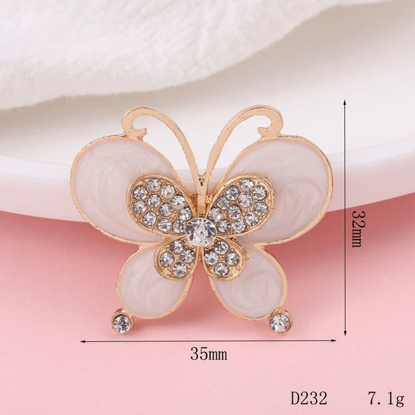Wholesale Jewelry Accessories Alloy Butterfly Dripping Glue Design