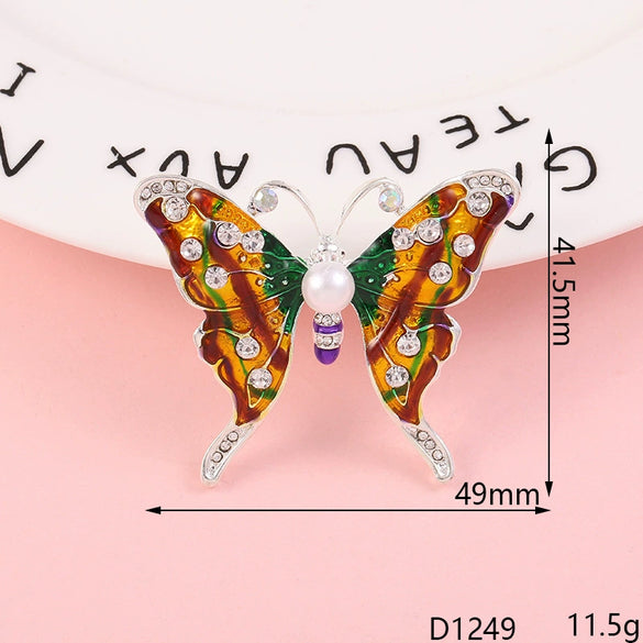 Wholesale Jewelry Accessories Alloy Butterfly Dripping Glue Design