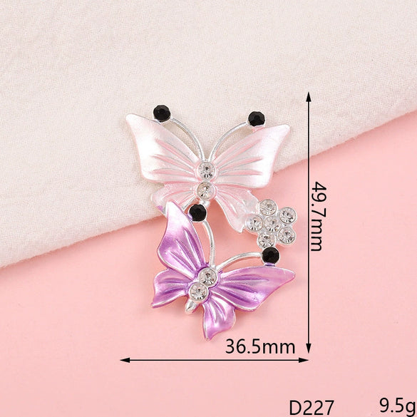 Wholesale Jewelry Accessories Alloy Butterfly Dripping Glue Design