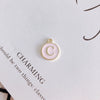 Wholesale Jewelry Accessories Alloy Dripping Oil Round English Letter Necklace Material