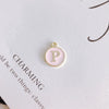 Wholesale Jewelry Accessories Alloy Dripping Oil Round English Letter Necklace Material
