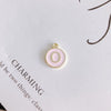 Wholesale Jewelry Accessories Alloy Dripping Oil Round English Letter Necklace Material