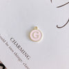 Wholesale Jewelry Accessories Alloy Dripping Oil Round English Letter Necklace Material