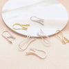 Wholesale Jewelry Accessories Alloy Ear Hook Clip Earrings Accessories Simple Gold Silver Glossy