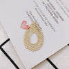 Wholesale Jewelry Accessories Alloy Real Gold Hollow Water Drop Electroplated Jewelry Material For Bracelet Necklace Earrings Pendant