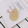 Wholesale Jewelry Accessories Alloy Real Gold Hollow Water Drop Electroplated Jewelry Material For Bracelet Necklace Earrings Pendant