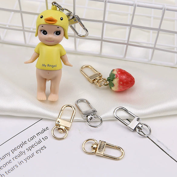 Wholesale Jewelry Accessories Alloy Silver Plated Gold Plated Electroplated U Shaped Minimalist Keychain Pendant