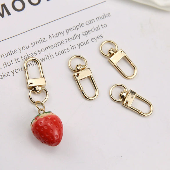 Wholesale Jewelry Accessories Alloy Silver Plated Gold Plated Electroplated U Shaped Minimalist Keychain Pendant