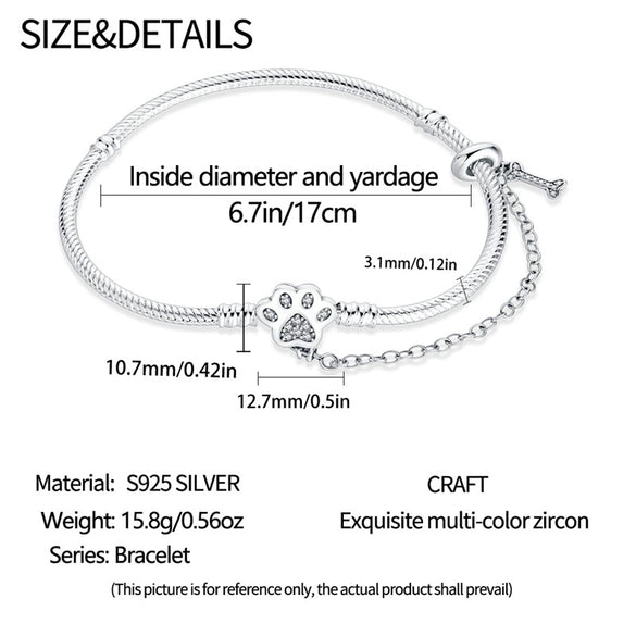 Wholesale Jewelry Accessories Animal Zodiac Style Silver Plated Claw Safety Chain Bracelet For Women