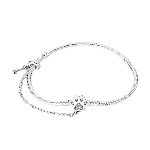 Wholesale Jewelry Accessories Animal Zodiac Style Silver Plated Claw Safety Chain Bracelet For Women