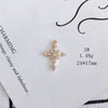 Wholesale Jewelry Accessories Copper And Zircon Inlaid Love Moon Wings Cross Pendant