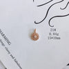 Wholesale Jewelry Accessories Copper And Zircon Inlaid Love Moon Wings Cross Pendant