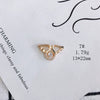 Wholesale Jewelry Accessories Copper And Zircon Inlaid Love Moon Wings Cross Pendant