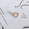 Wholesale Jewelry Accessories Copper And Zircon Inlaid Love Moon Wings Cross Pendant