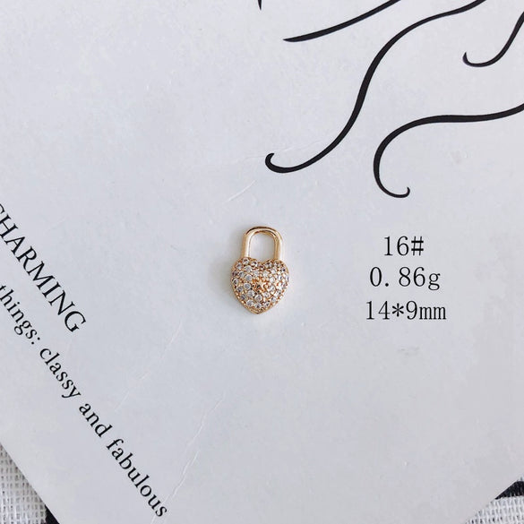Wholesale Jewelry Accessories Copper And Zircon Inlaid Love Moon Wings Cross Pendant
