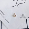 Wholesale Jewelry Accessories Copper Inlaid Zircon Moon Star Leaf Fan Pendant