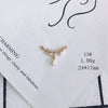 Wholesale Jewelry Accessories Copper Inlaid Zircon Moon Star Leaf Fan Pendant
