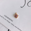 Wholesale Jewelry Accessories Copper Plated Multi Color Zircon Hollow Flower Pendant