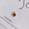 Wholesale Jewelry Accessories Copper Plated Multi Color Zircon Hollow Flower Pendant