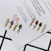 Wholesale Jewelry Accessories Copper Plating Zircon Inlay Small Pendant
