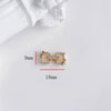 Wholesale Jewelry Accessories Copper Real Gold Inlaid Zirconium Flower Bow Star Double Buckle Electroplated Color Retaining Chain Buckle Pendant