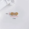 Wholesale Jewelry Accessories Copper Real Gold Inlaid Zirconium Flower Bow Star Double Buckle Electroplated Color Retaining Chain Buckle Pendant